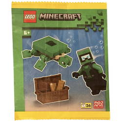 Diver with Turtle and Treasure Chest