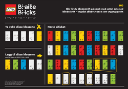 LEGO EG00137 Braille - Norwegian Alphabet